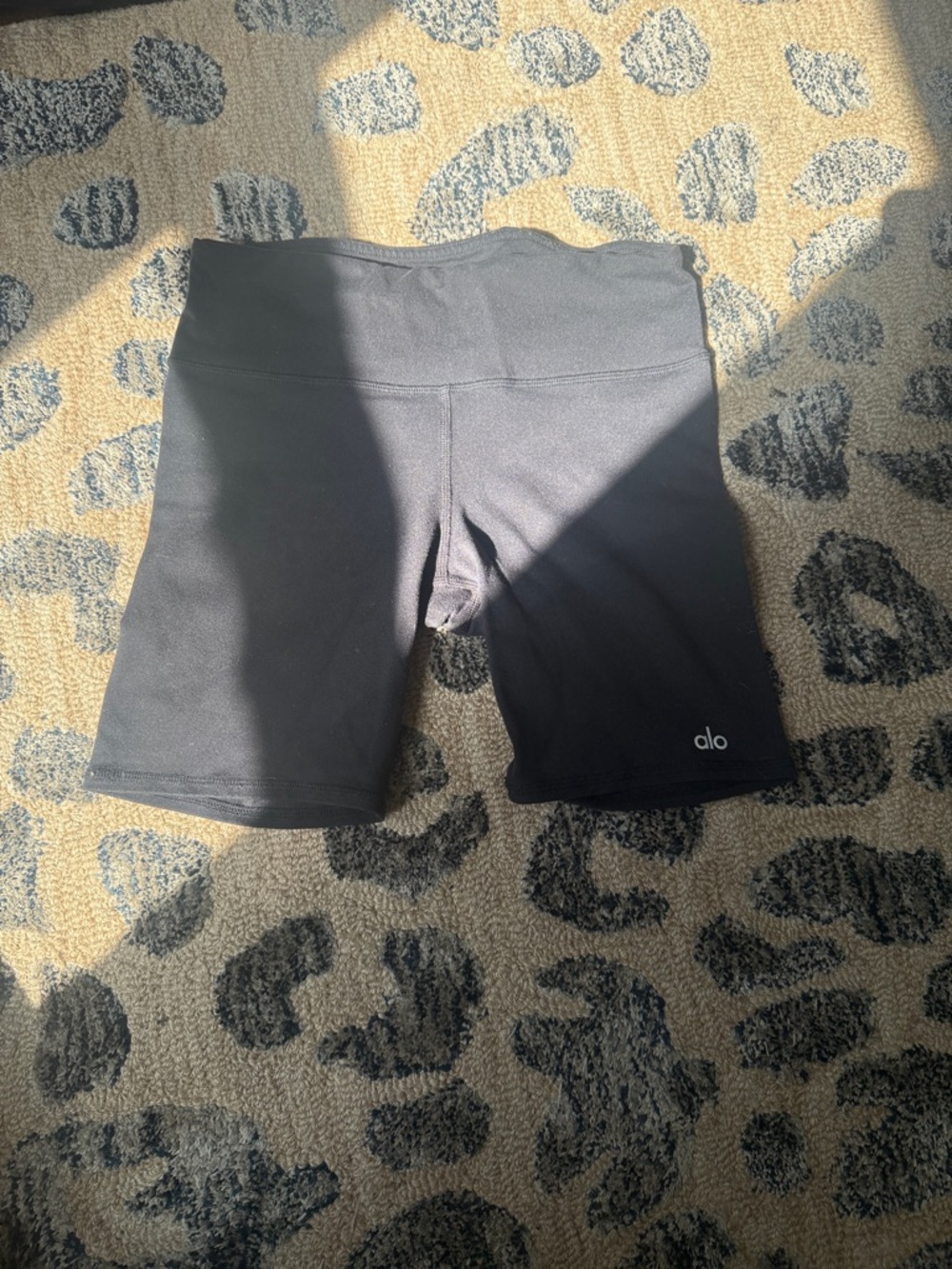 ALO Yoga Black High-Rise Bike Shorts
